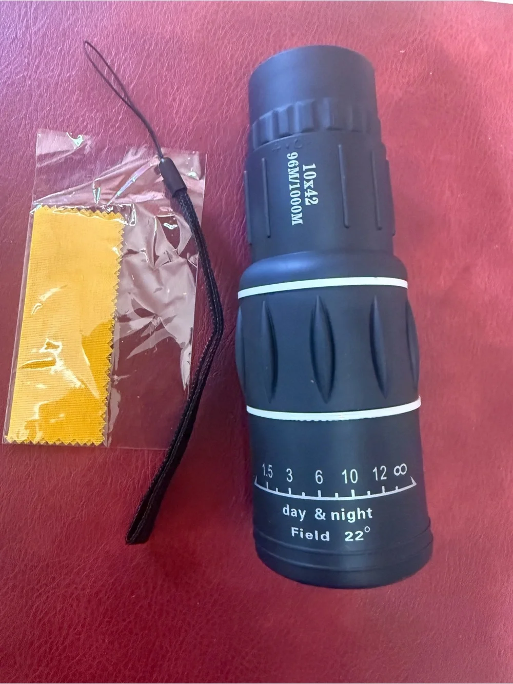 Powerful 10X42 Monocular Telescope Waterproof Long Range